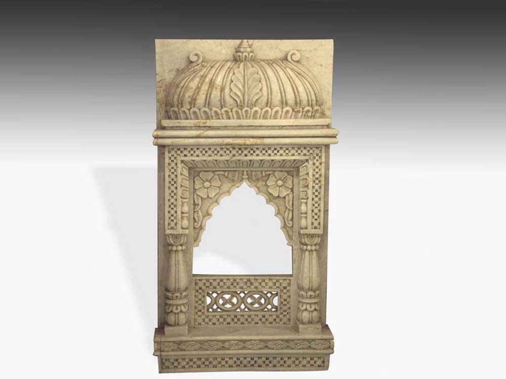 antique marble jarokha : marble window jarokha : palace marble jarokha