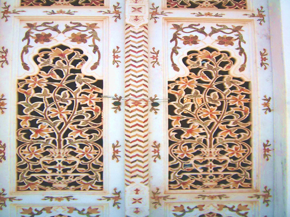 marble inlay gate : royal gate marble inlay palace inlay gate