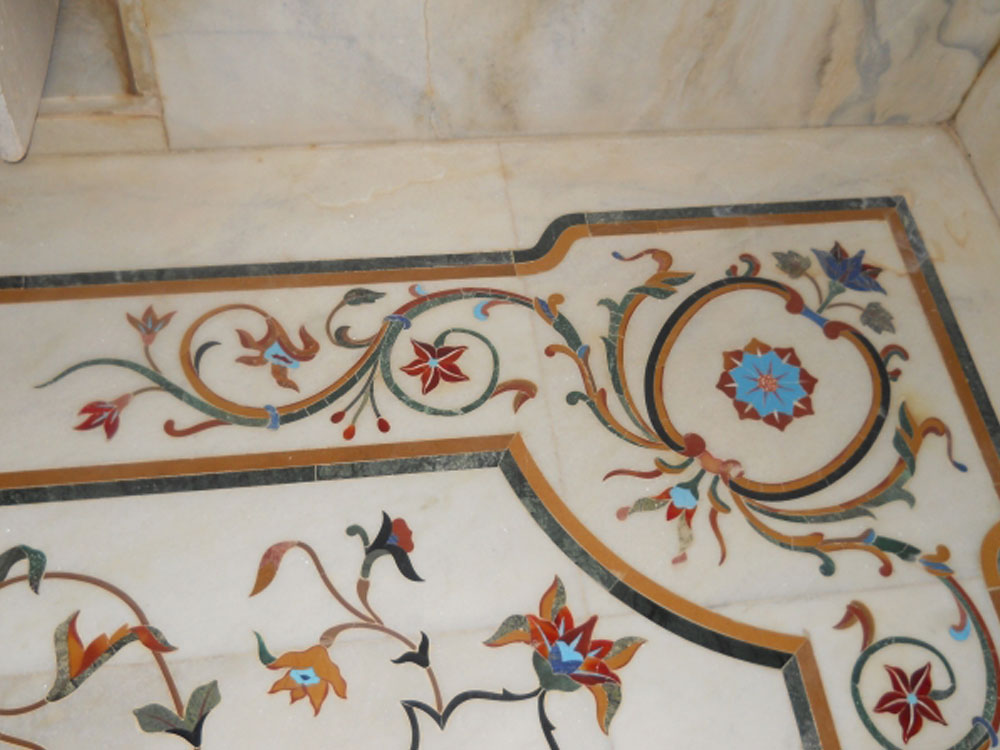 marble floor inlay : inlaid flooring : stone inlay flooring