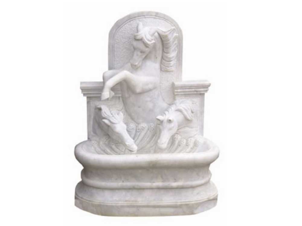 Marble Horse Water Fountain | Fountain with Horse Statue | Marble Horse Statue fountain