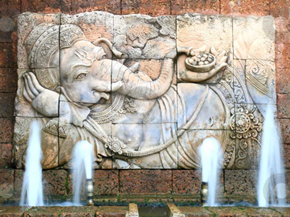 Stone Ganesha Wall Fountain | Best Ganesh Statue Stone Fountain According to Vastu 